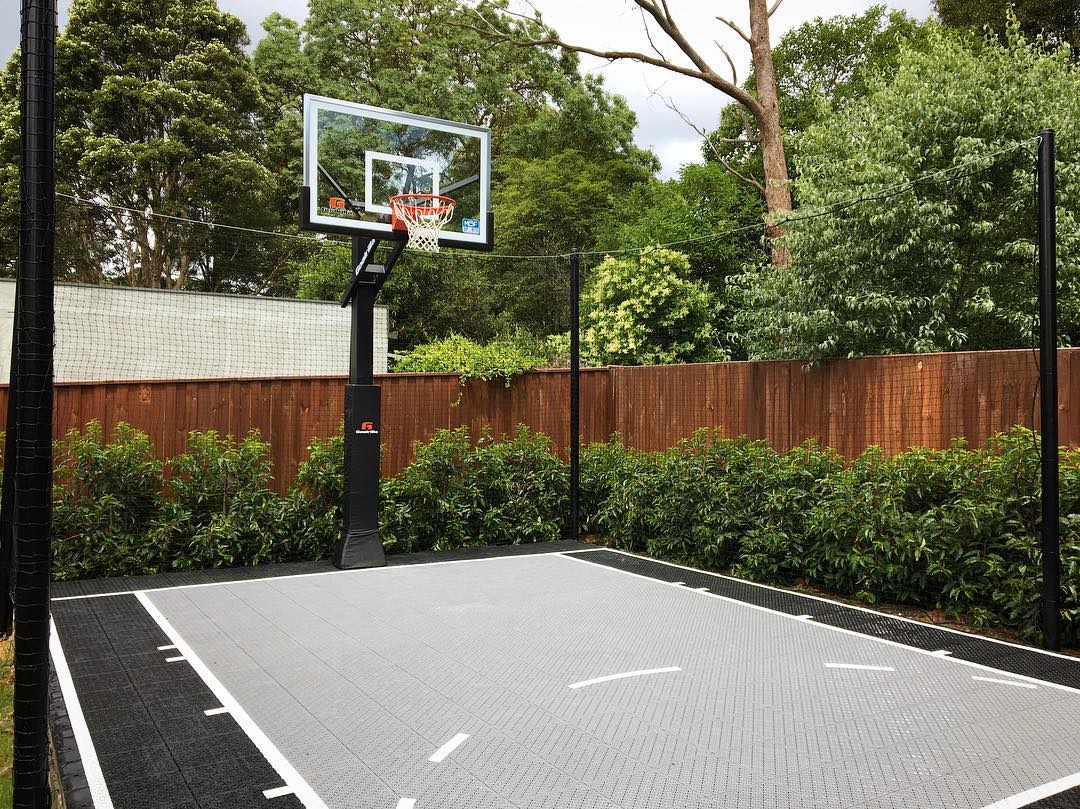 How To Diy Build A Basketball Court 8, Build Outdoor Basketball Court Floor