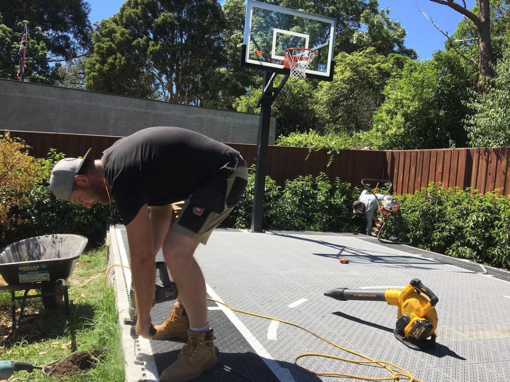 basketball half court dimensions backyard