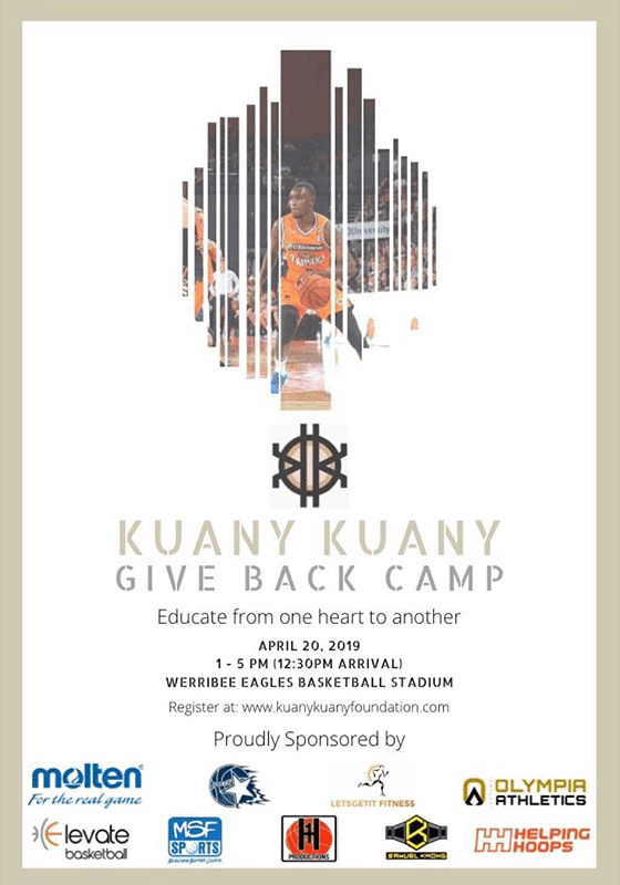 Kuany Kuany Give Back Camp Flyer