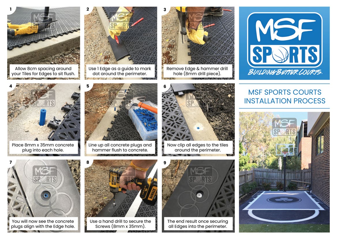 DIY Sports Court Flooring Instructions