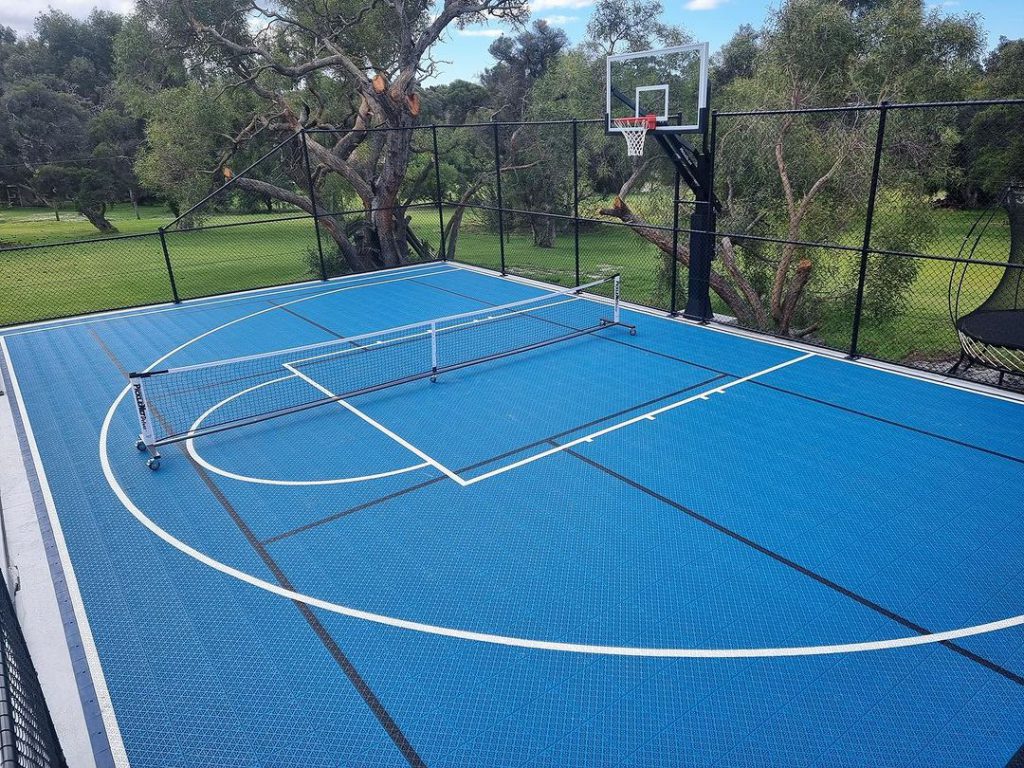 Home Pickleball Court by MSF Sports
