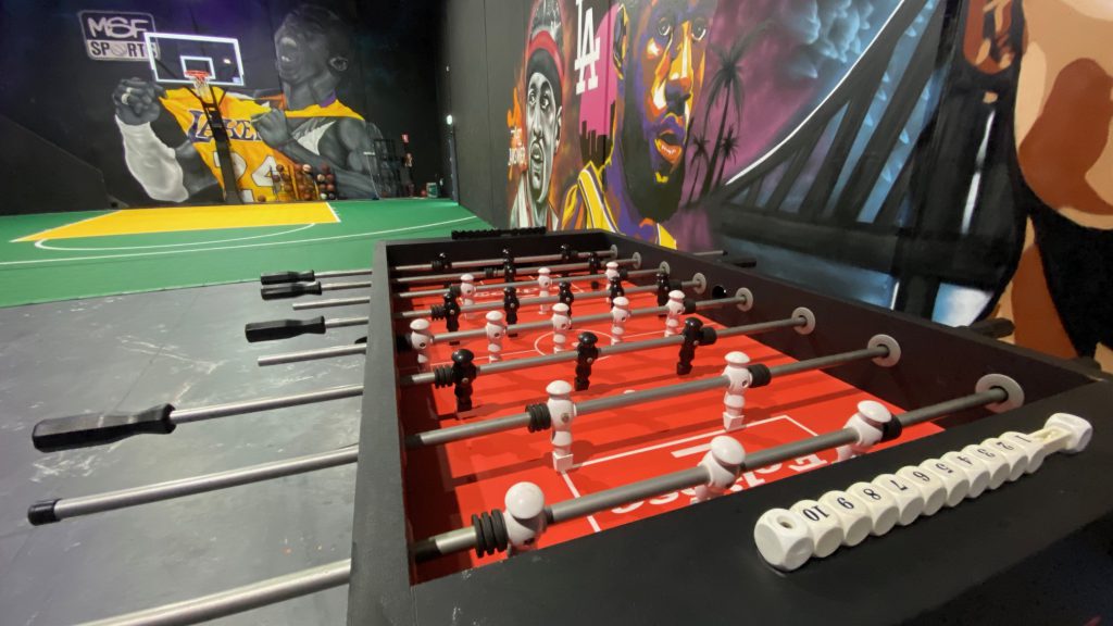 Foosball Machine & Basketball Court - Kids Party Venue Melbourne