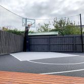 Corner Basketball Court Backyard
